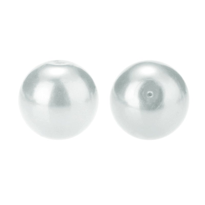 PH PandaHall About 100 Pcs 10mm Tiny Satin Luster Glass Pearl Bead Round Loose Spacer Beads for Jewelry Making White - Image 3